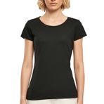 Build Your Brand Basic Tee Kısa Kollu Yuvarlak Yaka Siyah Kadın T-shirt