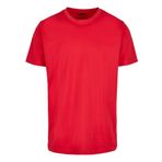 Build Your Brand Basic Yuvarlak Yaka Kırmızı Erkek T-shirt