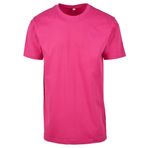 Build Your Brand Basic Yuvarlak Yaka Pembe Hibiskus Pink Erkek T-shirt