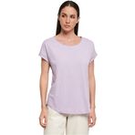 Build Your Brand Ladies Long Slub Tee Kısa Kollu Leylak Kadın T-shirt