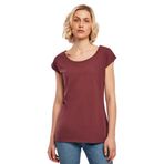 Build Your Brand Ladies Wide Neck Tee Cherry Kadın T-shirt