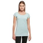 Build Your Brand Ladies Wide Neck Tee Oceanblue Kadın T-shirt