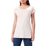 Build Your Brand Ladies Wide Neck Tee Pembe Kadın T-shirt