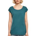 Build Your Brand Ladies Wide Neck Tee Teal Kadın T-shirt