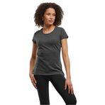 Build Your Brand Tee Kısa Kollu Yuvarlak Yaka Kömür Kadın T-shirt