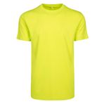 Build Your Brand Tee Yuvarlak Yaka Büyük Beden Sarı Erkek T-shirt