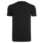 Build Your Brand Tee Yuvarlak Yaka Büyük Beden Siyah Erkek T-shirt