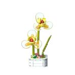 Building Block Flower 134 Parça Sarı Orkide