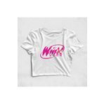 Built By Crazy Winx Logo Croptop Tişört