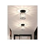 Buiva Lüks Kristal Taşlı Modern Plafonyer Tavan Mutfak Oturma Odası Koridor Hol Taşlı Salon Avizesi Siyah