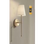Buiva Luxury Modern Aç Kapa Butonlu Pilli Aplik Eskitme Gold Krem Abajur Pil Tak Kullan 1 Adet Fiyatıdır