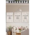 Buka Shops 3 Adet Beyaz Tablo & Fotoğraf Çerçevesi (15x21, 30x40, 50x70cm Seçenekli)