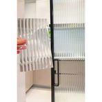 Buka Shops Oluklu Cam Efektli 3D Pencere Filmi Kendinden Yapışkanlı Dekoratif Gizlilik Folyosu, UV Engelleyici