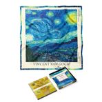Buka Shops Vincent Van Gogh "Yıldızlı Gece" (Starry Night) 1889 Premium Saten Fular Bandana
