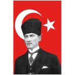 Buket Atatürklü Bayrak 100X150 cm - Bez - 100 cm*150 cm