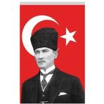 Buket BKT-142 100x150 cm Atatürklü Kumaş Bayrak