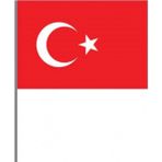 Buket Sopalı Bez Alpaka Türk Bayrak (30*45 Cm) - Kırmızı-Beyaz