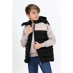 Buket Tekstil Siyah Erkek Çocuk Çift Renk Ekstra Elyaf Dolumlu Şişme Yelek
