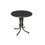 Buket Yuvarlak Esb Masa Çap 60Cm - (Werzalit, Wermodin Ve Allzalit Tabla) - Siyah