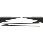 Buketiket Renault Clio 4 R.s. Folyo Kesim Stıcker Set - Siyah - 80x23