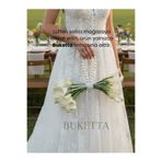 BUKETTA Beyaz Calla Gala Lilyum Gelin Buketi – İnci Detaylı Pinterest Trend Gelin El Çiçeği |