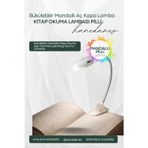 Bükülebilir Mandallı Kitap Okuma Işığı Yaylı Pilli Ledli Kitap Okuma Lambası