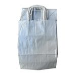 Büküm Saplı Kraft Kağıt Çanta Karton Hediyelik Poşet Torba - Gri - 18x24 Cm. - 25 Adetlik 2 Paket