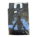 Büküm Saplı Kraft Kağıt Çanta Karton Hediyelik Poşet Torba - Siyah - 18x24 Cm. - 25 Adetlik 2 Paket