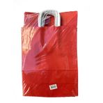 Büküm Saplı Kraft Kağıt Karton Hediye Çanta Poşet Torba - Kırmızı - 25x31 Cm. - 25 Adetlik 2 Paket