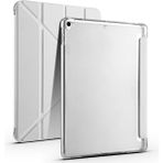 BuLand Store Apple iPad 10.2 (7.nesil) Kılıf Üçlü Kapak Pratik Modern Teknolojik Kalem Bölmeli Standlı Kılıf - Gri