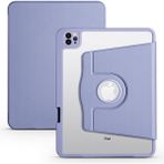 BuLand Store Apple iPad 10.2 (8.nesil) Spinguard Pro - Koruma ve Konfor Kalem Bölmeli Dönebilen Standlı Kılıf - Lavendery Gray