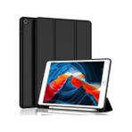 BuLand Store Apple iPad 10.2 Inc 7. Nesil (2019) Kalemlikli Yatay Standlı Versa Smart Kılıf A2197 A2200 A2206 - Siyah