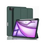 BuLand Store Apple iPad 10.2 Inc 9. Nesil (2021) Kalemlikli Yatay Standlı Versa Smart Kılıf A2602 A2604 A2603 A2611 - Haki