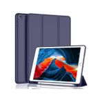 BuLand Store Apple iPad 10.2 Inc 9. Nesil (2021) Kalemlikli Yatay Standlı Versa Smart Kılıf A2602 A2604 A2603 A2614 - Lacivert