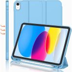 BuLand Store Apple iPad 11. Nesil (A16) 11 Inc (2025) Kalemlikli Uyku Modlu Yatay Standlı Versa Smart Kılıf - Açık Mavi