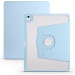 BuLand Store Apple iPad Air 13 2024 M2 Spinguard Pro - Koruma ve Konfor Kalem Bölmeli Dönebilen Standlı Kılıf - Mavi