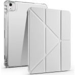 BuLand Store Apple iPad Air 4 10.9 2020 (4.nesil) Kılıf Üçlü Kapak Pratik Modern Teknolojik Kalem Bölmeli Standlı Kılıf - Gri