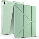 BuLand Store Apple iPad Pro 11 (2.nesil) 2020 Kılıf Üçlü Kapak Pratik Modern Teknolojik Kalem Bölmeli Standlı Kılıf - Yeşil