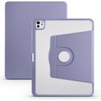 BuLand Store Apple iPad Pro 11 (3.nesil) 2021 Spinguard Pro - Koruma ve Konfor Kalem Bölmeli Dönebilen Standlı Kılıf - Lavendery Gray