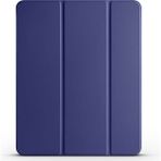 BuLand Store Apple iPad Pro 12.9 2021 (5.nesil) M2 Smarthold Pencase Tablet Kılıfı Kapaklı Kalem Gözlü Katlanabilir Standlı Koruma Kılıfı - Akıllı Koruma, Maksimum Konfor! - Lacivert
