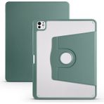 BuLand Store Apple iPad Pro 12.9 2021 (5.nesil) Spinguard Pro - Koruma ve Konfor Kalem Bölmeli Dönebilen Standlı Kılıf - Koyu Yeşil