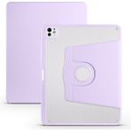 BuLand Store Apple iPad Pro 13 2025 M5 Spinguard Pro - Koruma ve Konfor Kalem Bölmeli Dönebilen Standlı Kılıf - Lila