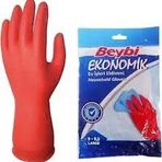 Bulaşık Eldiveni Kırmızı Eko Beybi No 7 - 7,5 (5 Adet)