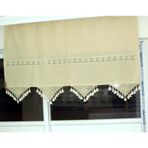 Buldan 140x250 El İşi Dantelli Naturel Perde