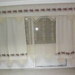 Buldan 215x200 El İşi Dantelli Kanaviçe Perde