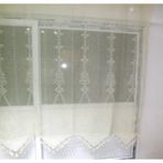 Buldan El İşi Dantelli Naturel Makrome Palmiye Desen 190x250 cm Tül Perde