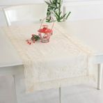 Buldan Keteni İplik İşlemeli Runner (Naturel)