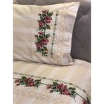 Buldan Store Kaneviçe Nevresim Takımı El Işlemeli Tek Kişilik (Kırmızı) - 160 x 220 cm