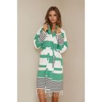 Buldan Store Marin Bornoz S-M L-XL %100 Pamuk - S - M - Yeşil