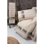Buldanstore Kaneviçe Nevresim Takımı El Işlemeli Tek Kişilik (Mor)